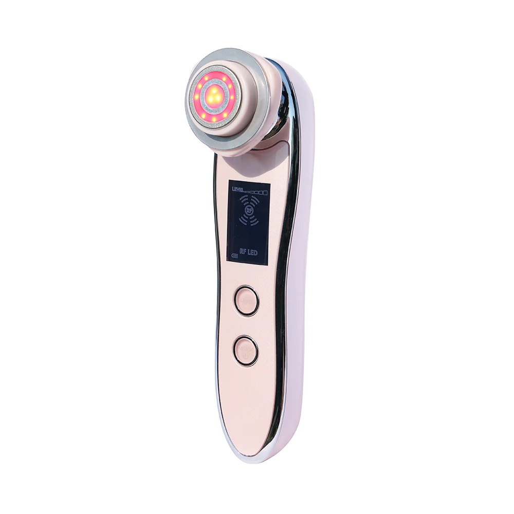 2022 Face Beauty Tool Vibration Hot Compress Photon Therapy Anti-aging Device LED Light Therapy Anti-aging Red Light Therapy