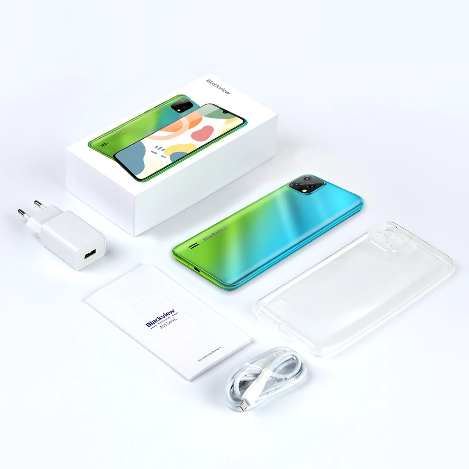 Blackview A55 Дешевые 4G глобальная версия Смарт Android 11 Телефон 6,528 дюймов с двумя sim-картами бесплатный образец службами экспресс-доставки