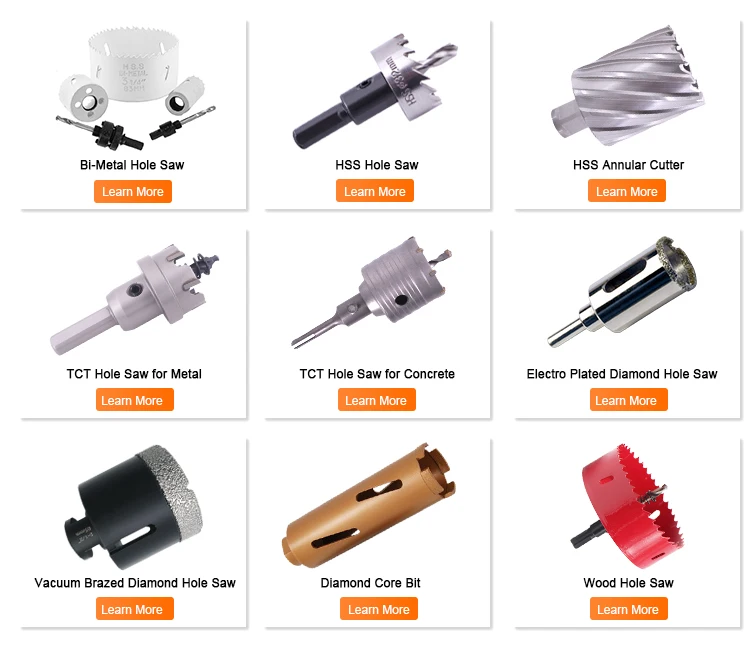 3Pcs Wood Hole Saw Door Lock Installation Kit Set  in PVC Double Blister