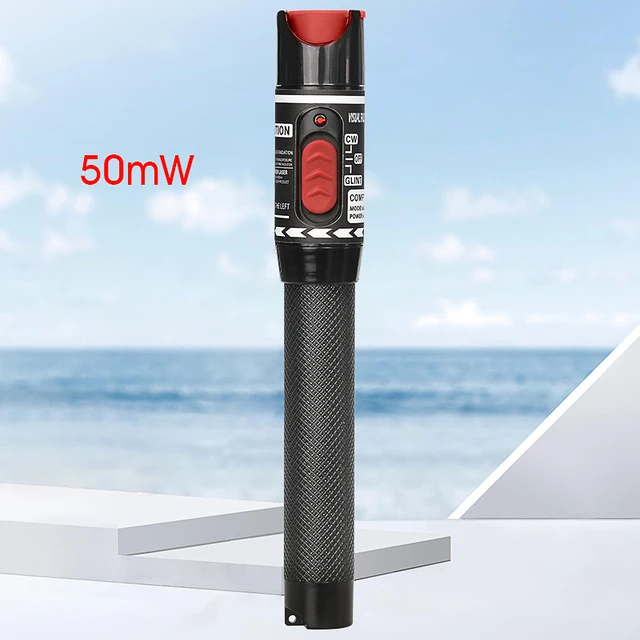 FTTH Fiber Optic Cable Tester Laser Pen 1/10/20/30/50mw Visual Fault Locator SC/FC/ST 2.5mm Interface VFL 5-50Km Range