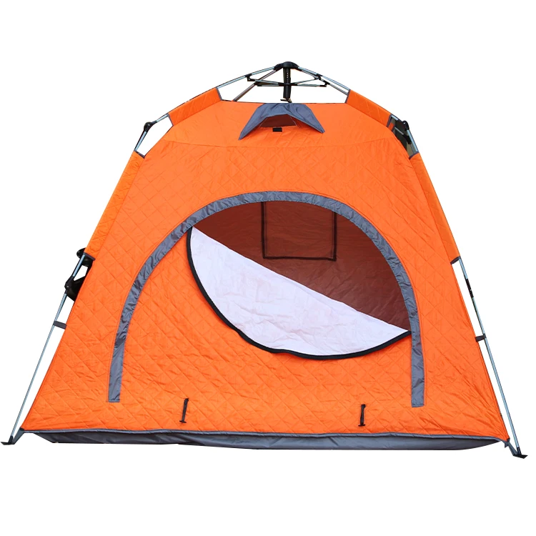 Factory customized double fast winter fishing camping tent waterproof outdoor hiking tent suitable for 1-2 people