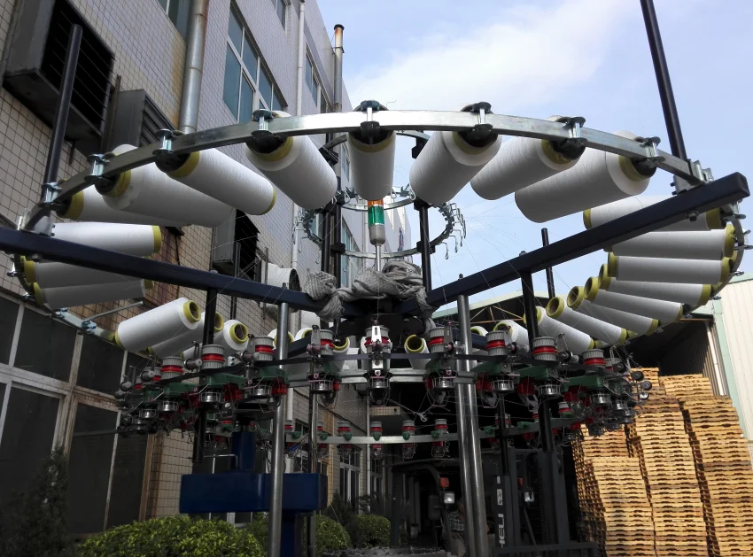 Одиночная круглая вязальная машина Джерси, машина