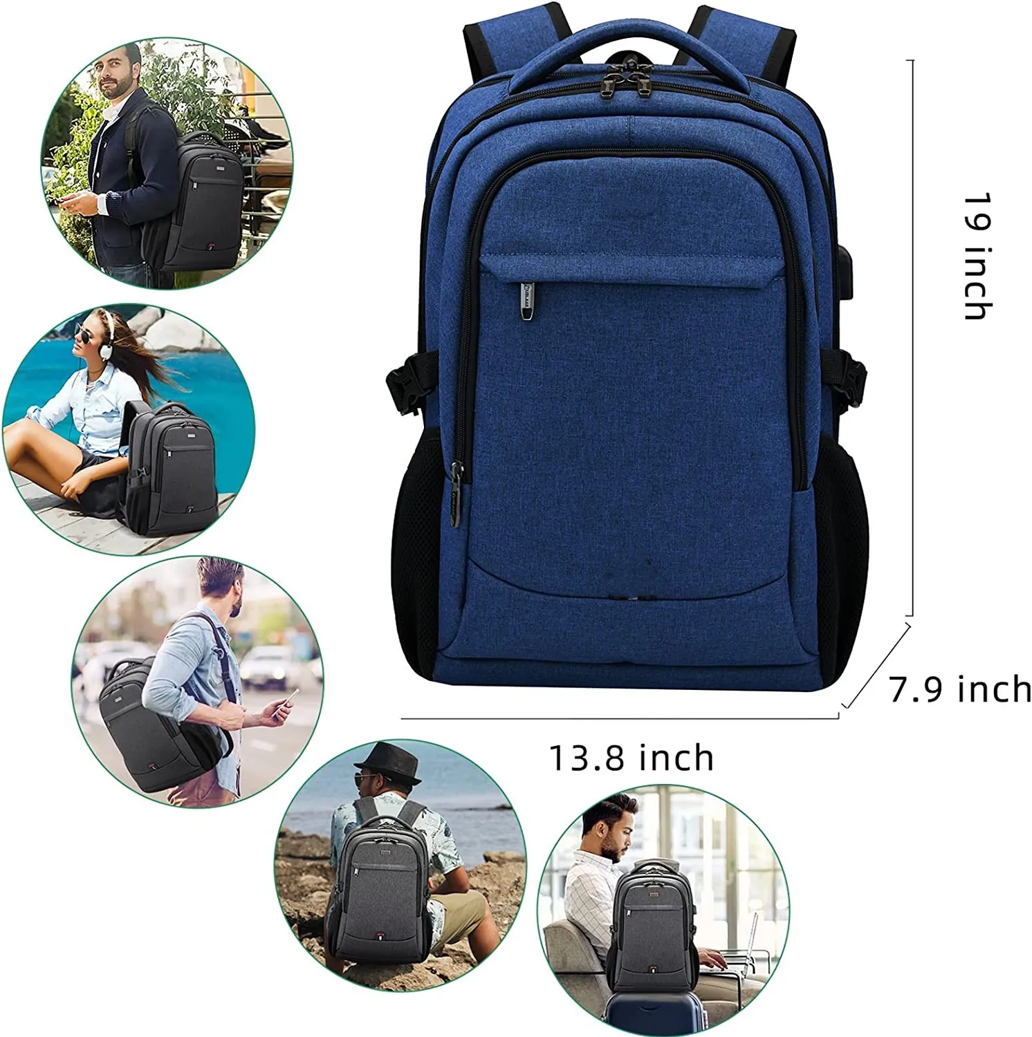 New High Quality Custom 17 Inch Business Laptop backpack for Men College School Laptop Bag