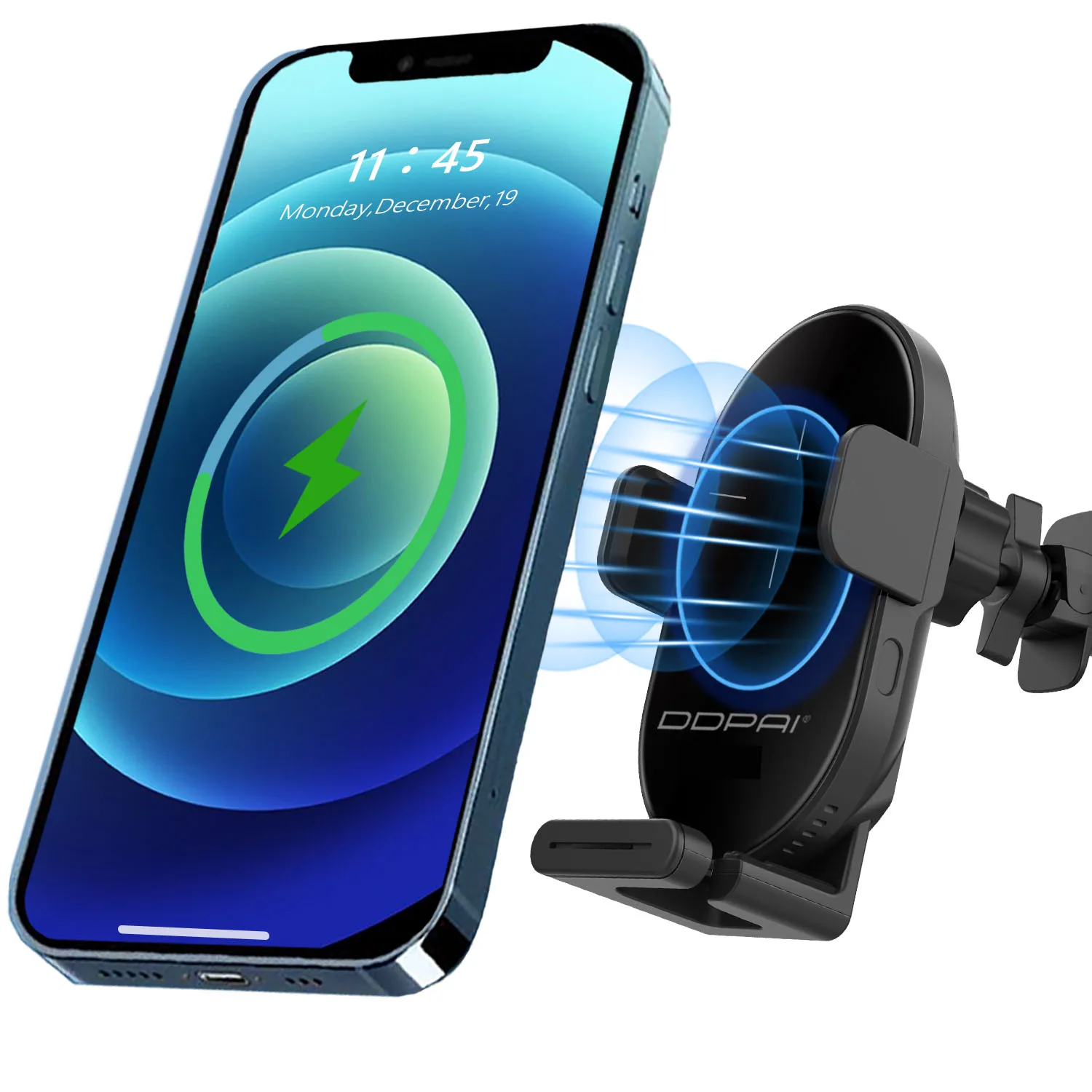
2021 DDPAI Mobile Holder Fast Wireless Charging Automatic 15W Wireless Car Charger Holder 