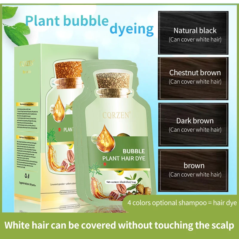 Factory spot  plant hair dye to cover white hair.