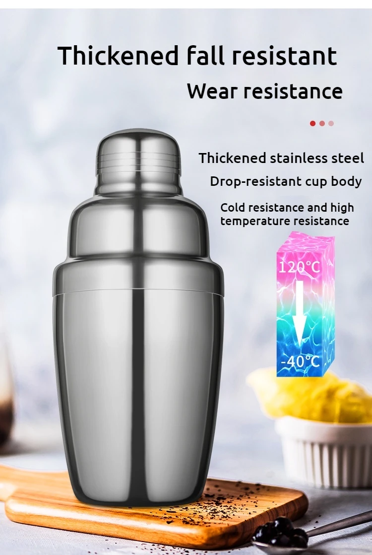 Hot Sale 11-Piece 750ml Cocktail Shaker Set Stainless Steel Bar Accessories for Home Bar Whiskey Maker Hotel Restaurant Supplies