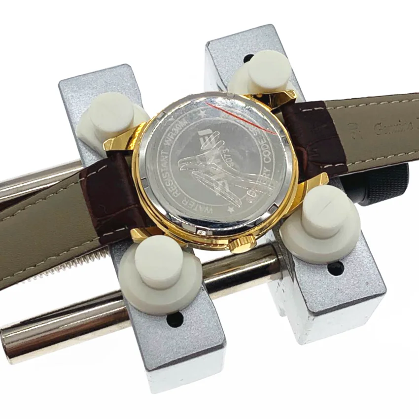 Aluminum fixing base large size rubber seat Watch fixing fixture Watch repair tool