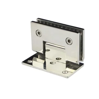 CE Certificate Wall To Glass Offset Brass Chrome Hinge