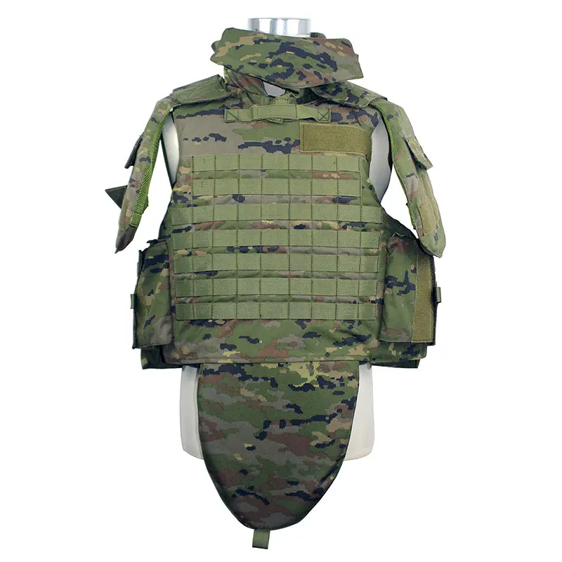 Shanghai Tactical Hard Plate Carrier Vest Full Coverage Molle Camo Plate Carrier Vest Combat Chalecos Tactico Tactical Body Vest