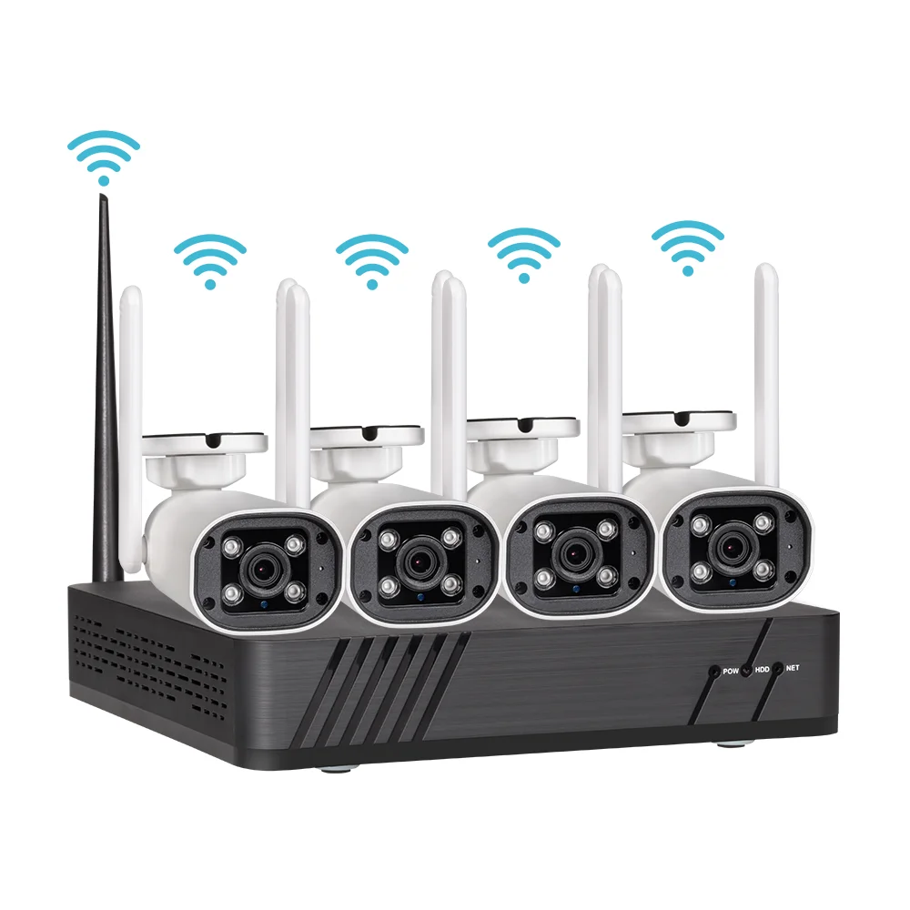 Tuya Wireless CCTV Audio Video Security Camera System Long Range Wifi CCTV Camera Monitor Full HD Kit NVR Wifi Kit