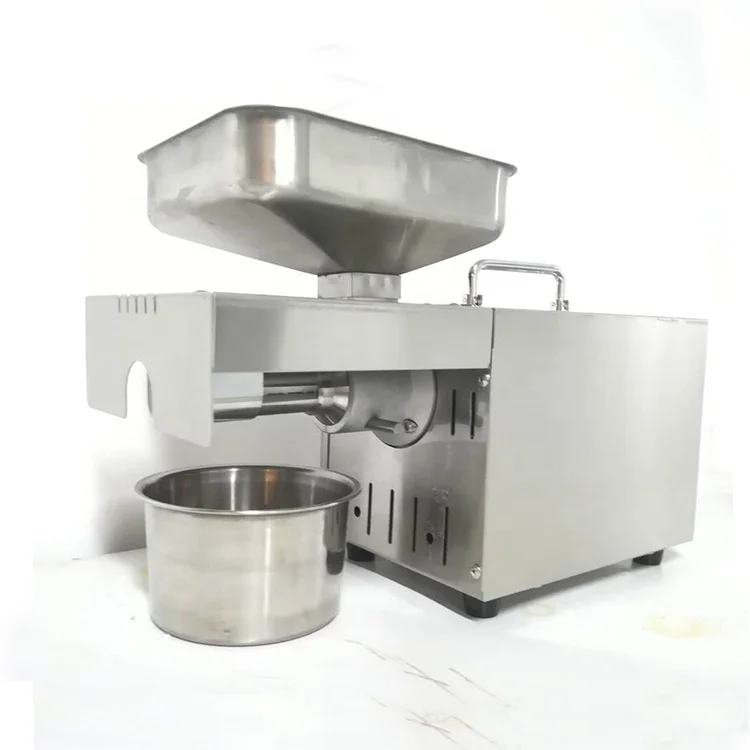small stainless steel peanut sesame olive palm seeds food oil pressing machine