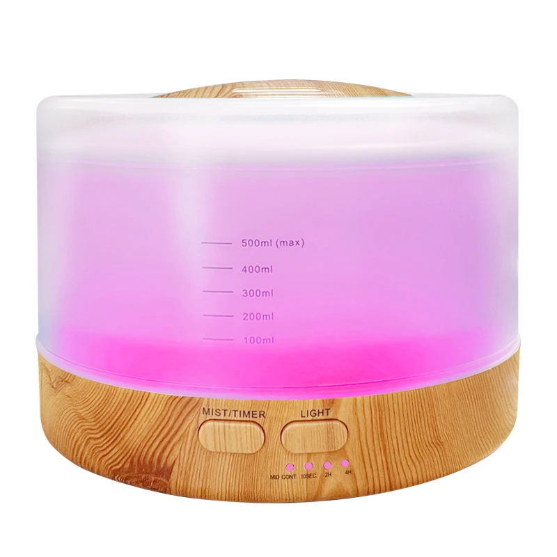 500ml wholesale household air ultrasonic diffuser essential oil aroma diffuser intelligent remote control diffuser