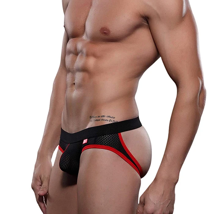 Новинка, лидер продаж, мужское нижнее белье на заказ, сексуальное Сетчатое дышащее нижнее белье с низкой талией, сексуальные мужские стринги