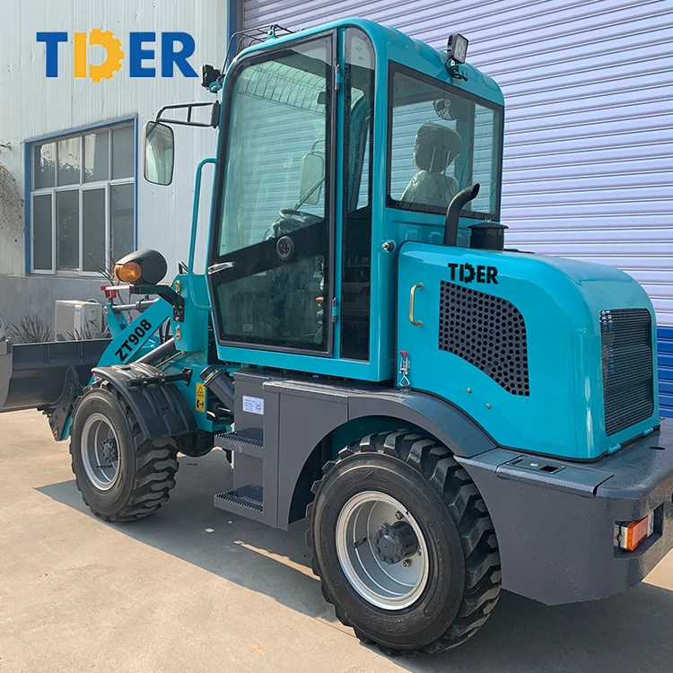 TDER cheapest china smallest electric diesel wheel loaders mini ARTICULATED front end loader mini loadere for EPA price