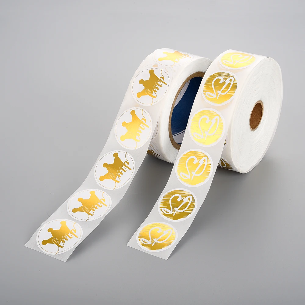 Custom Logo Printed Self-Adhesive Paper Label Waterproof Bottle Label Waterproof Stickers For Packaging