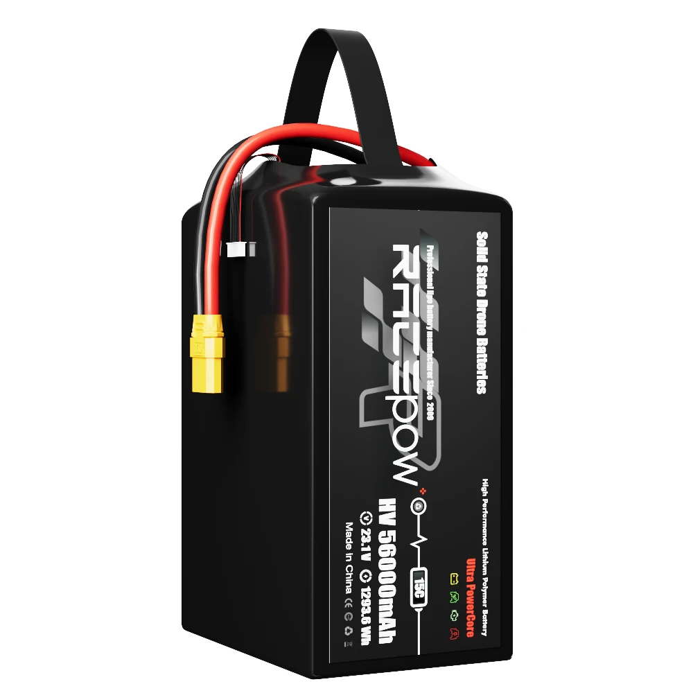 Оригинальная Заводская батарея UAV 6S 56000mAh 15c твердотельный Аккумулятор для тяжелого дрона