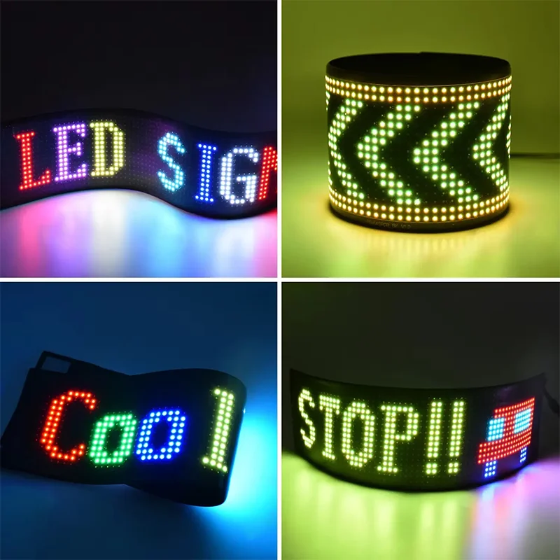 car windshield LED Display with Multiple Language Options for Global Use Led Signs Car Sign Board Flexible LED RGB Display DIY