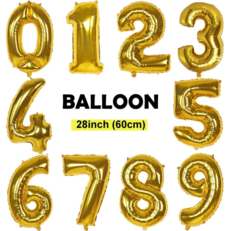 EASTTERN 2022 wholesale New product foil balloons numbers wholesale letter foil balloons for Christmas and party decoration