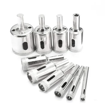 
6-30mm Diamond Core Drill Bit Hole Saw Set for Glass Tile Marble 