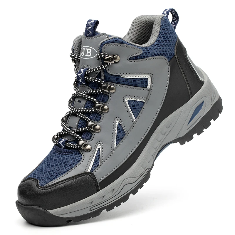 Warm and breathable in winter, high top safety, anti smashing and anti stabbing shoes on the construction site