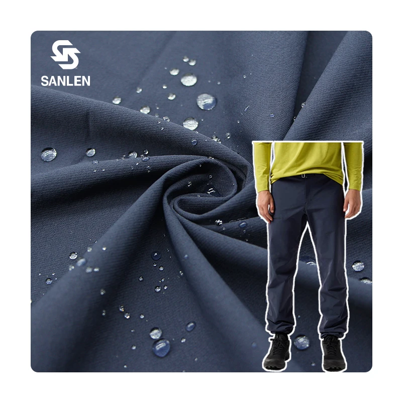 320D 4 Way Stretch Heavy Weight Jacket Waterproof Twill Spandex Nylon Fabric Woven For Outdoor Pants