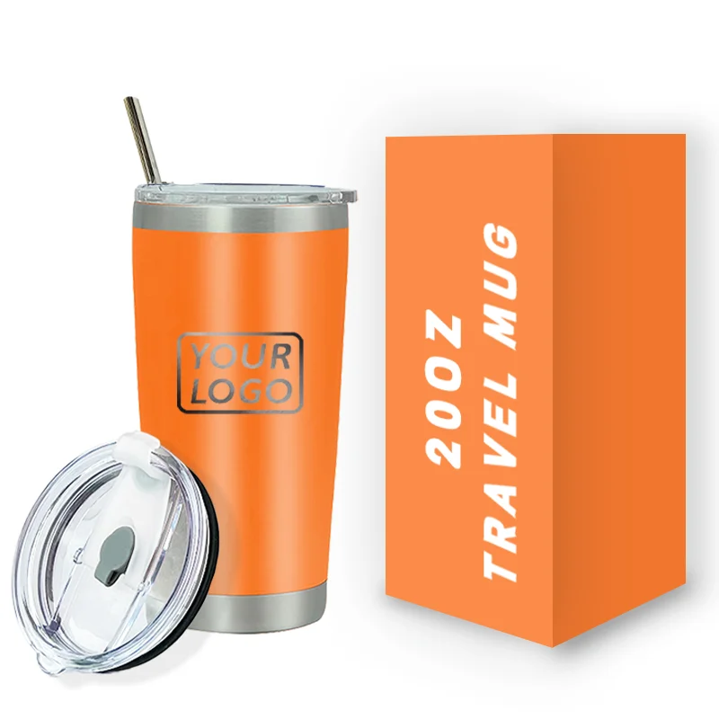 High quality vaccum tumbler wholesale in bulk coffee mug 304 stainless steel yetti yetys tumbler cups 20oz with magnetic lid