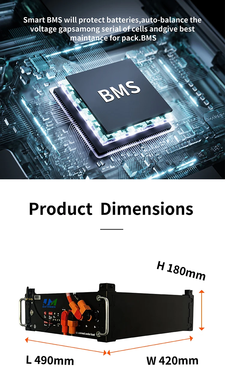 Аккумулятор JM для хранения солнечной энергии 20 кВтч 30 Высоковольтная Солнечная литиевая батарея с 10-летней гарантией качества