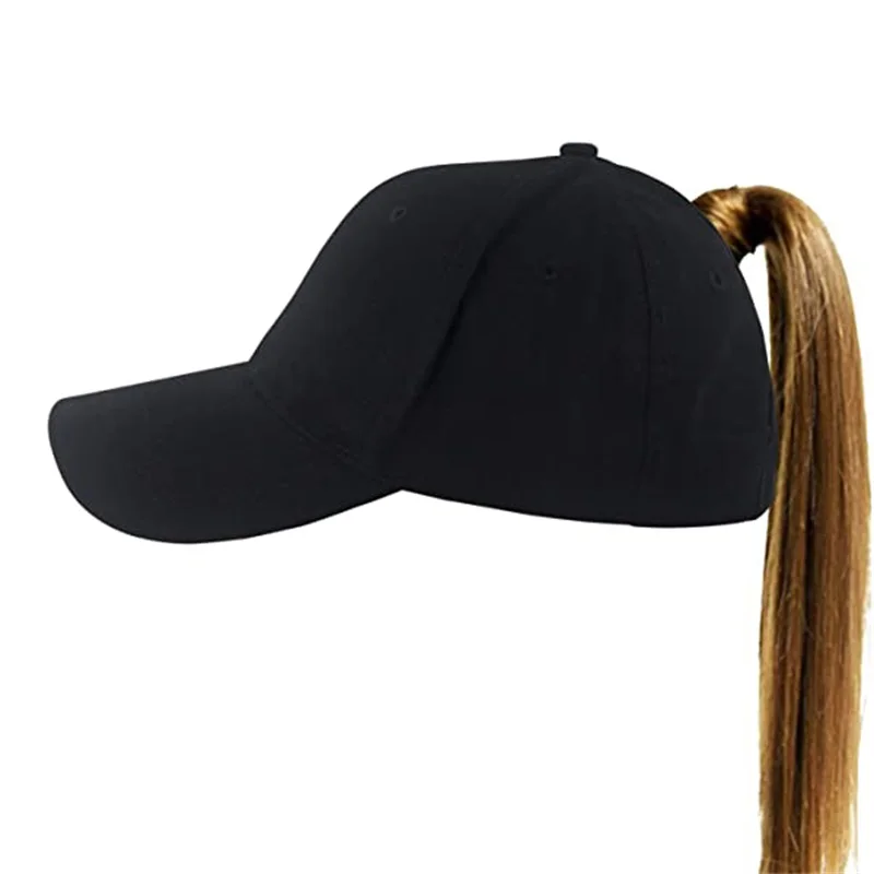 Женская бейсбольная кепка с логотипом на заказ, регулируемая бейсболка для хвоста