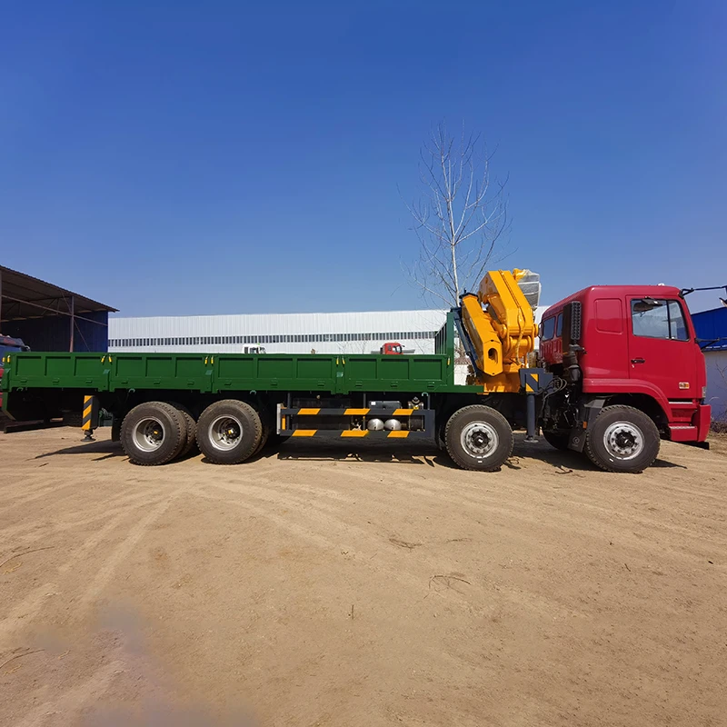 Liftsun 25 Ton Telescopic Folding Boom Truck Mounted Crane Knuckle Boom crane On Truck Hydraulic Truck-Mounted Crane For Sale