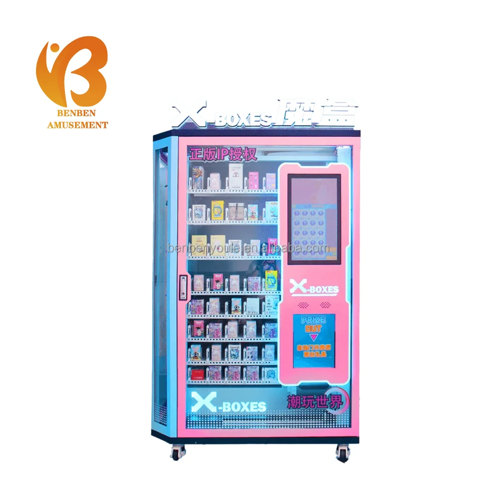 24 hours online self service small stores drinks snacks gift smart shop blind lucky mystery box surprise vending machine