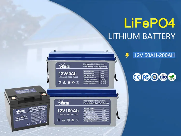 Anern lifepo4 12v 60ah solar panel lithium ion battery ups charger controller