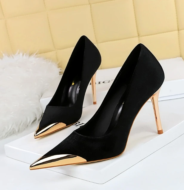 up-1478r Simple Korean Party 10cm Thin High Heel Shoes Dress Office Pumps Heels for Party