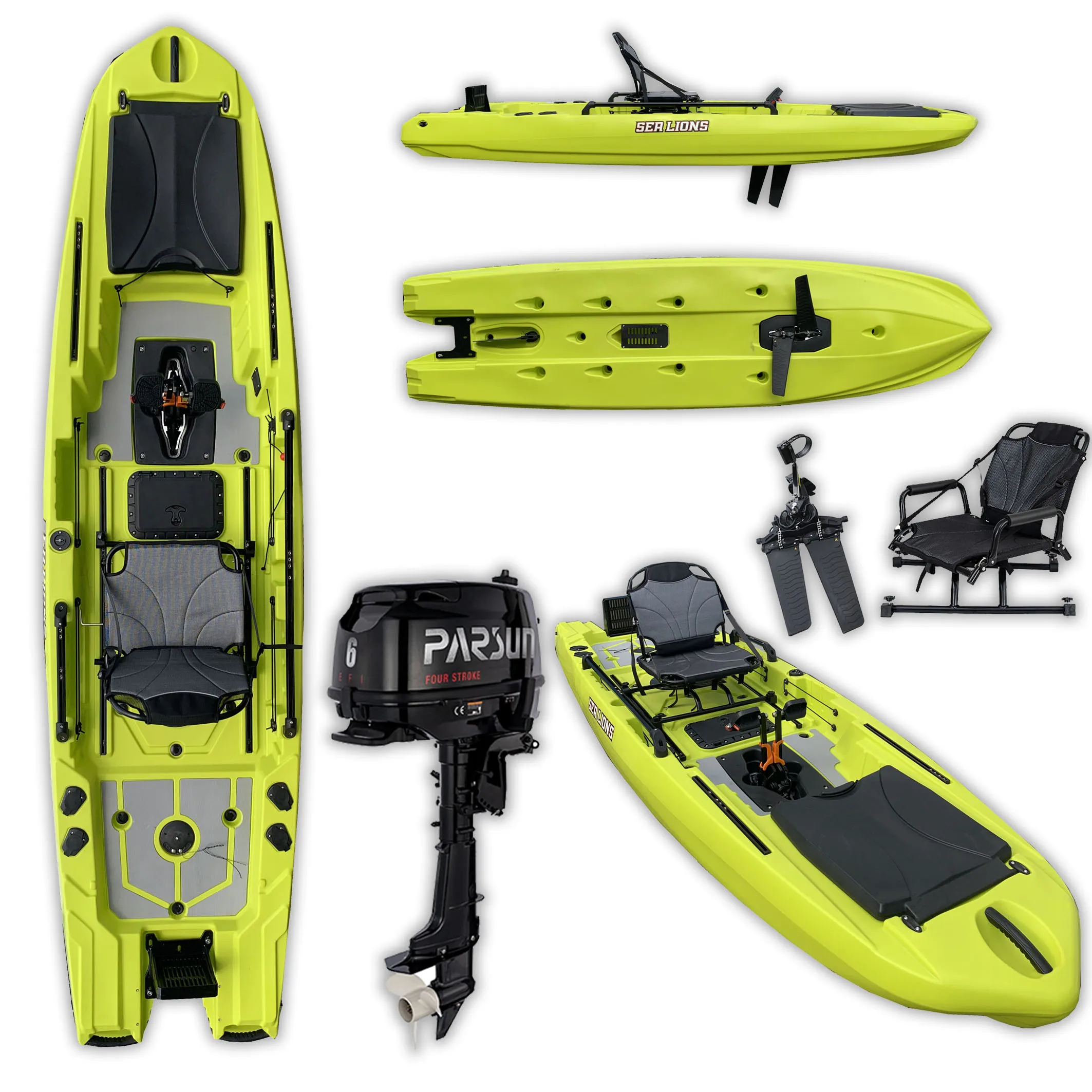 A itoo wholesale price 12ft sit on top motorised fishing kayak pedal drive and motor