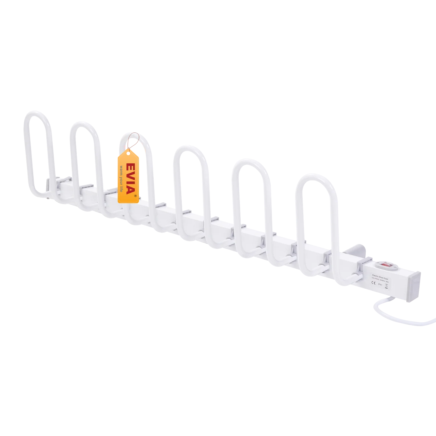 EVIA 3 pairs aluminum wall mounted portable heatd electric ski boot dryer