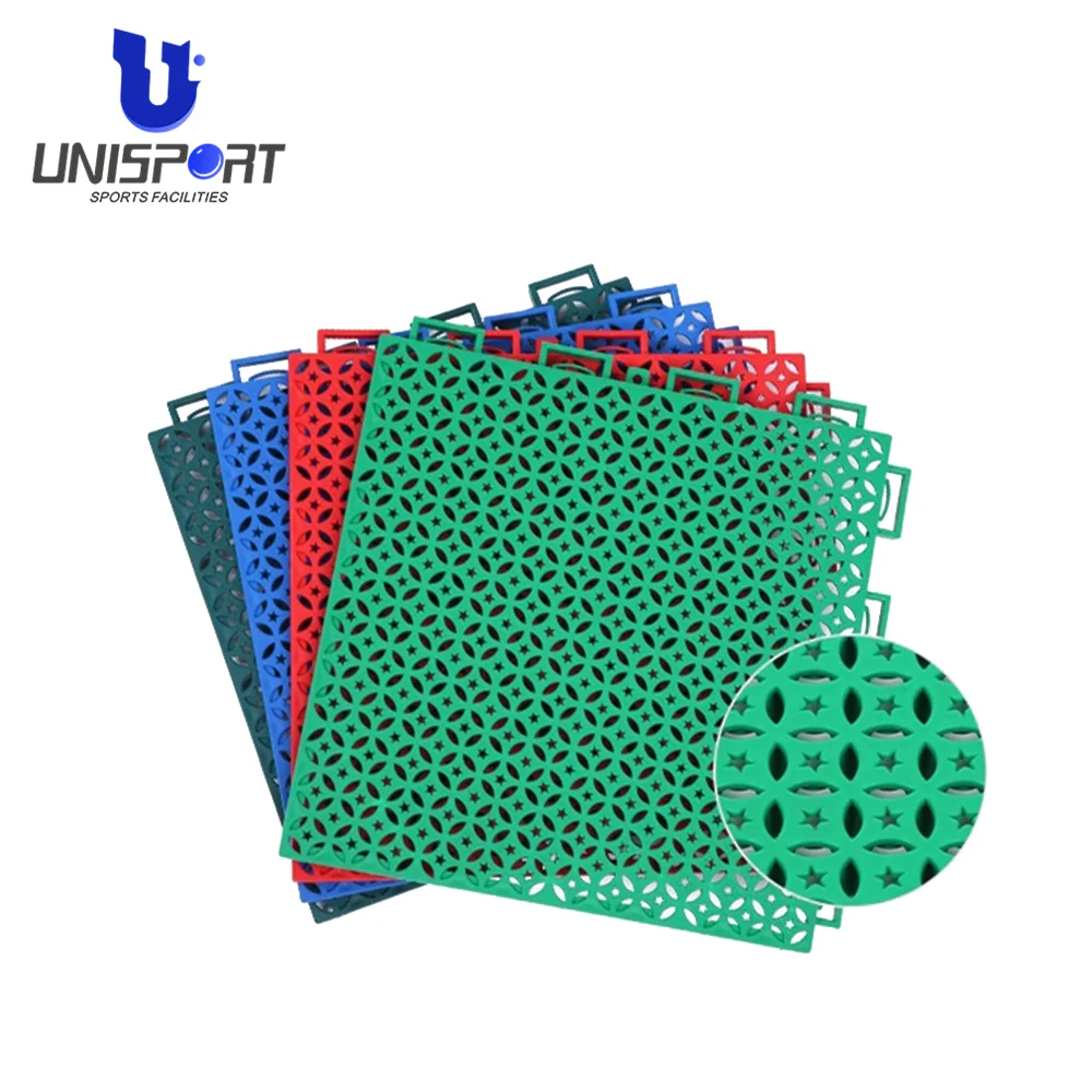 Unisport Interlocking Tiles Multi-purpose Sports Flooring Used Basketball Courts For Sale