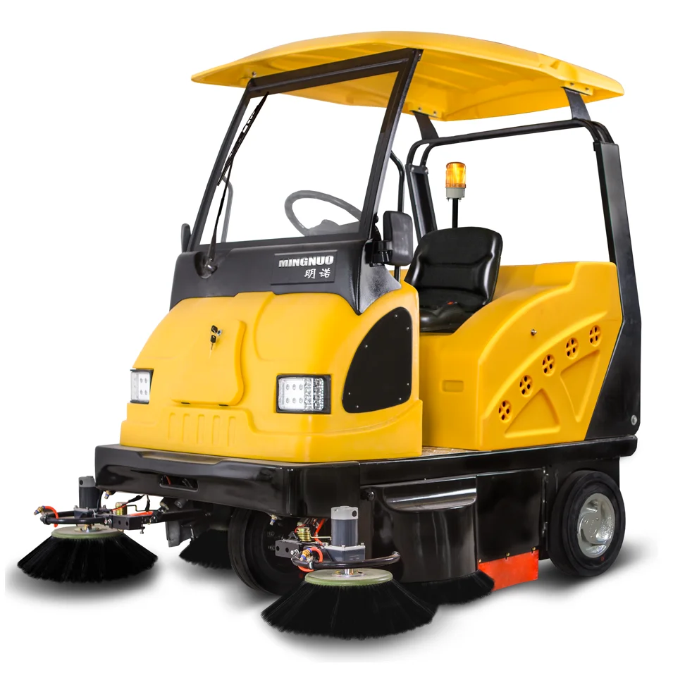 MN-E800W Industrial Cleaning Machine Battery Powered Warehouse Road Sweeper Outdoor Vacuum