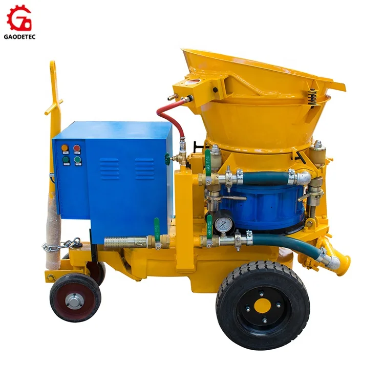 5m3/h steel rotor plate electric dry concrete spraying shotcrete machine price