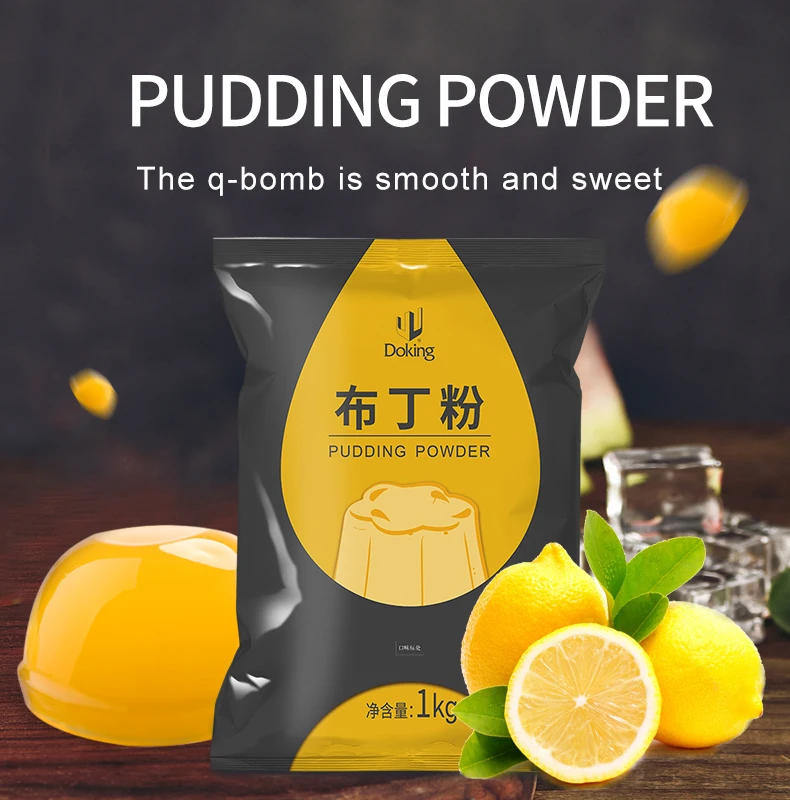 Chinese Manufacturer Supplied chocolate Flavored Pudding jelly Powder for Bubble Tea Shop