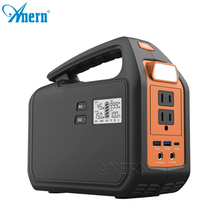 Anern Portable Solar Power Electric Generator Station with Inverter Panel