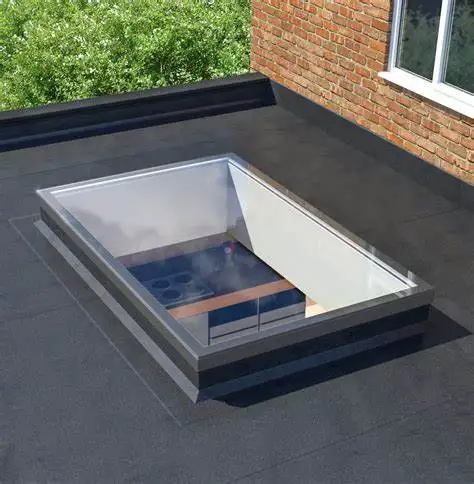 House aluminum auto venting double glazed glass roof skylight window