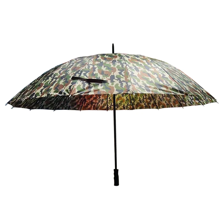 Low MOQ 16 Ribs Windproof Automatic Open Straight Umbrella rainbow Color Available Custom with logo Long Umbrellas