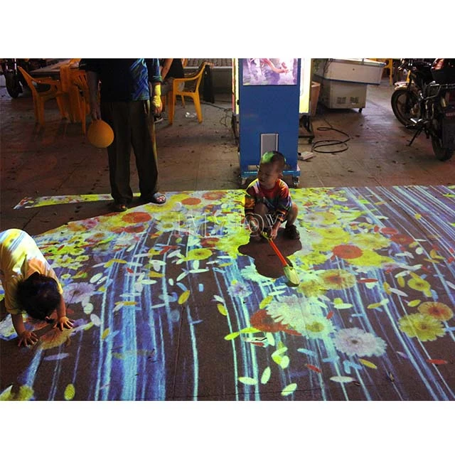 Передвижная Интерактивная проекционная система 3D рекламный дисплей голограмма интерактивный