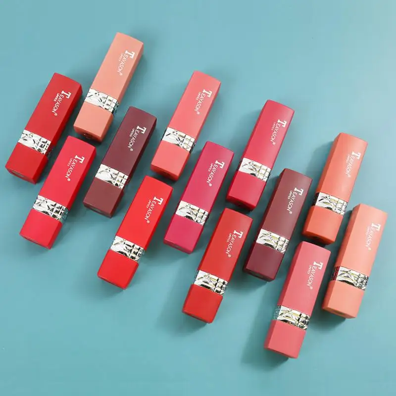 
best selling Sexy Matte Velvet Lipsticks Gift Kit Moisturizing Long-Lasting Waterproof Lipstick Lip Blam Set Makeup Cosmetics 