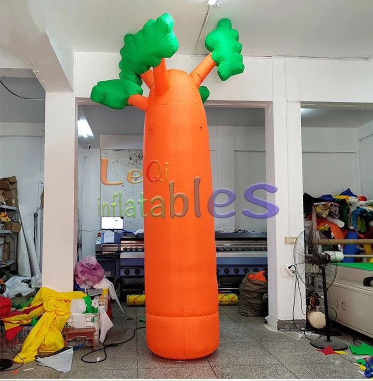 2m plant theme giant coconut tree inflatable model outdoor orange standing cartoon inflatable coconut tree model