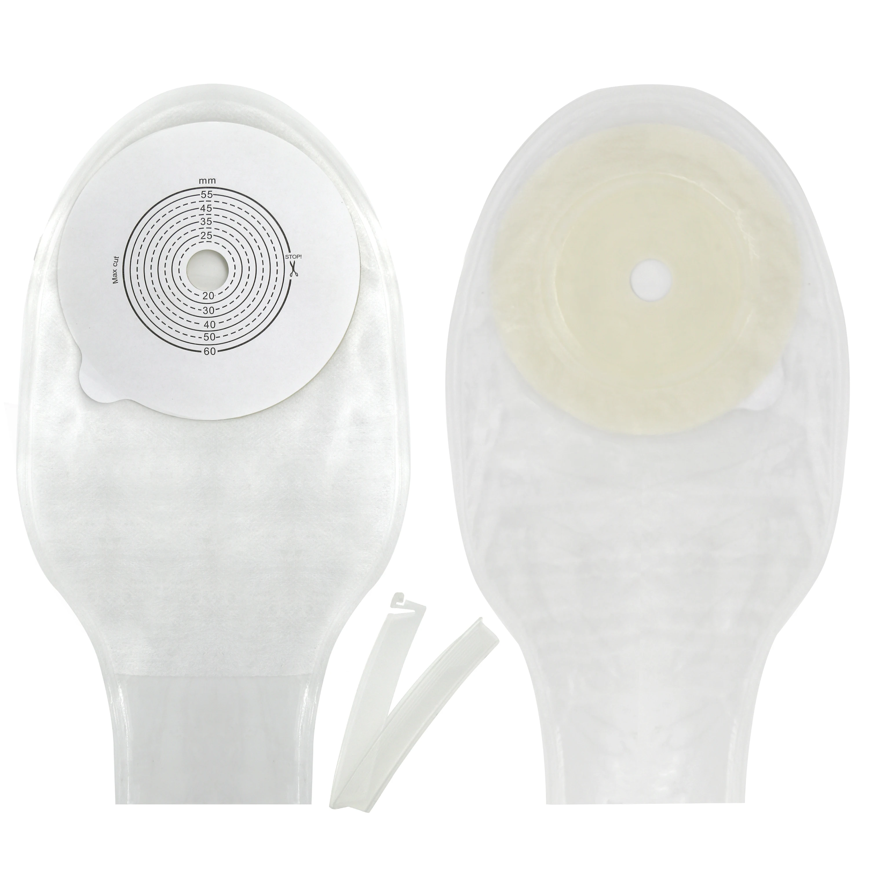 One piece manufacturer direct supply colostomy bag clip maximum cutting hole 60mm