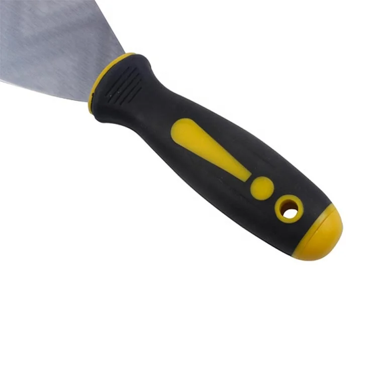 Factory direct sturdy scraper carbon steel rubber handle putty knife