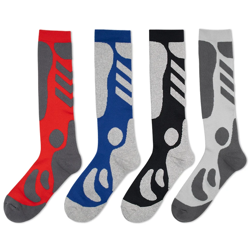 wholesale winter unisex organic cotton rabbit merino wool thermal thick long plain white black stripe vintage work socks for ski