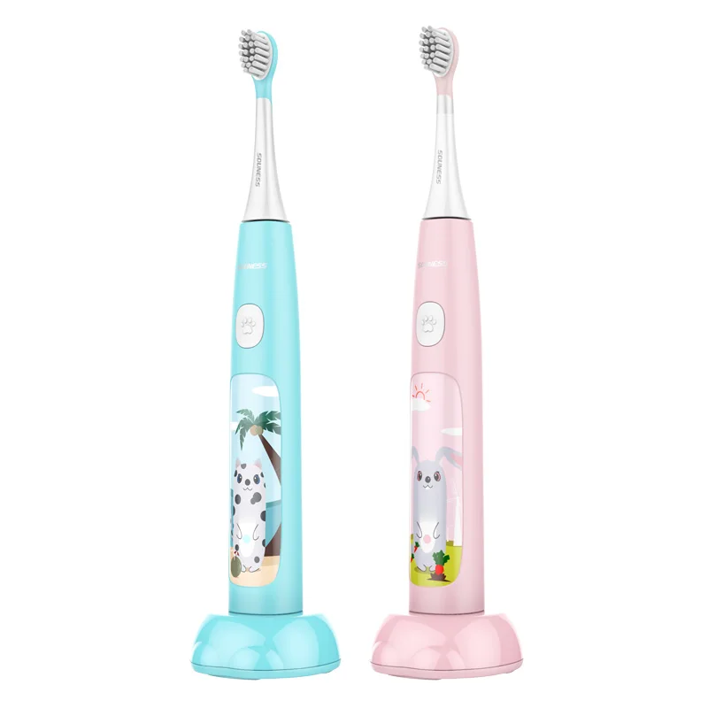 Baolijie Oral Care USB Rechargeable Kids Sonic Electric Toothbrush Children Electronic Tooth Brush Soft Bristles