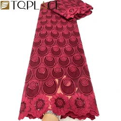 Tulle Lace Fabric with sequins Latest Design lace For Wedding Dress