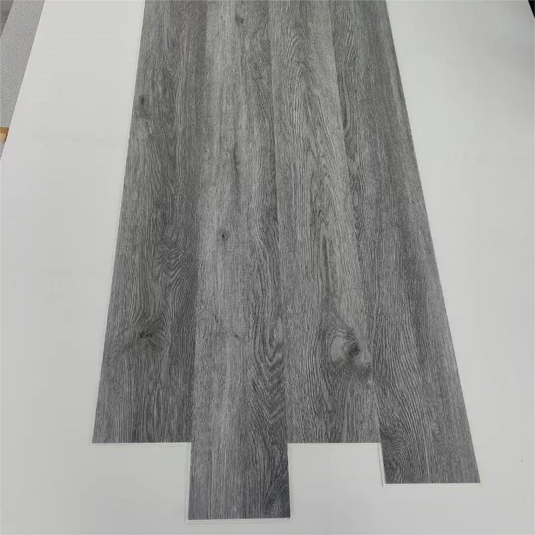 cheap vinyl flooring  and high quality 4mm laminated wood texture machine waterproof vinyl plank spc flooring